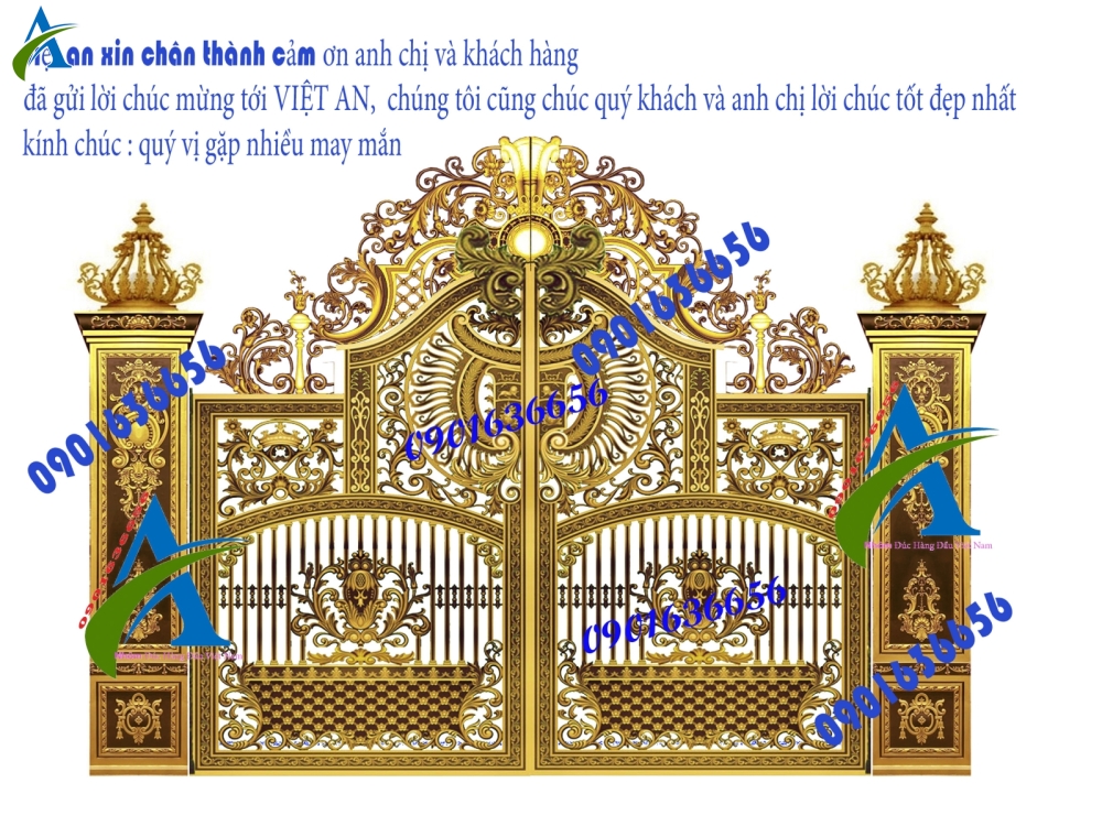 CỔNG NHÔM ĐÚC CND018