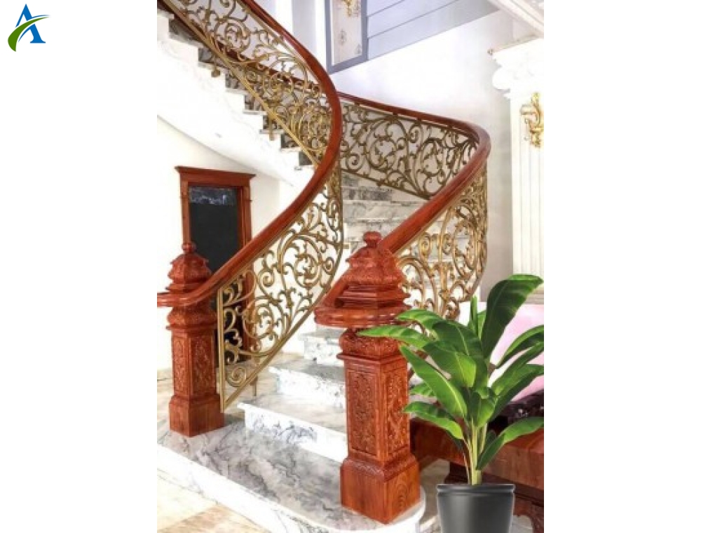 CẦU THANG NHÔM ĐÚC MẪU CT002