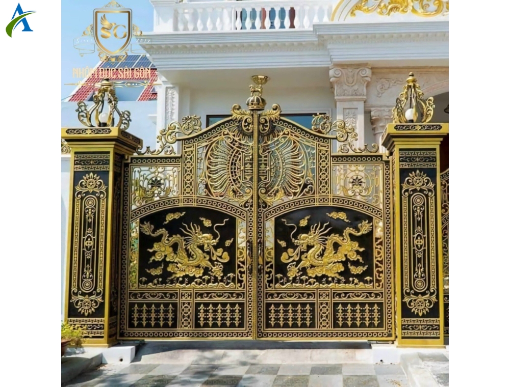 CỔNG NHÔM ĐÚC 1