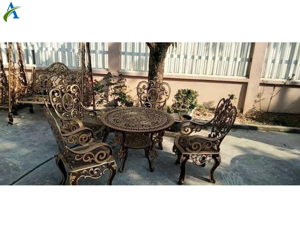 BÀN GHẾ NHÔM ĐÚC BG010