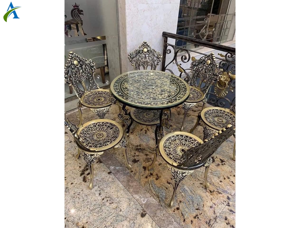 BÀN GHẾ NHÔM ĐÚC BG017