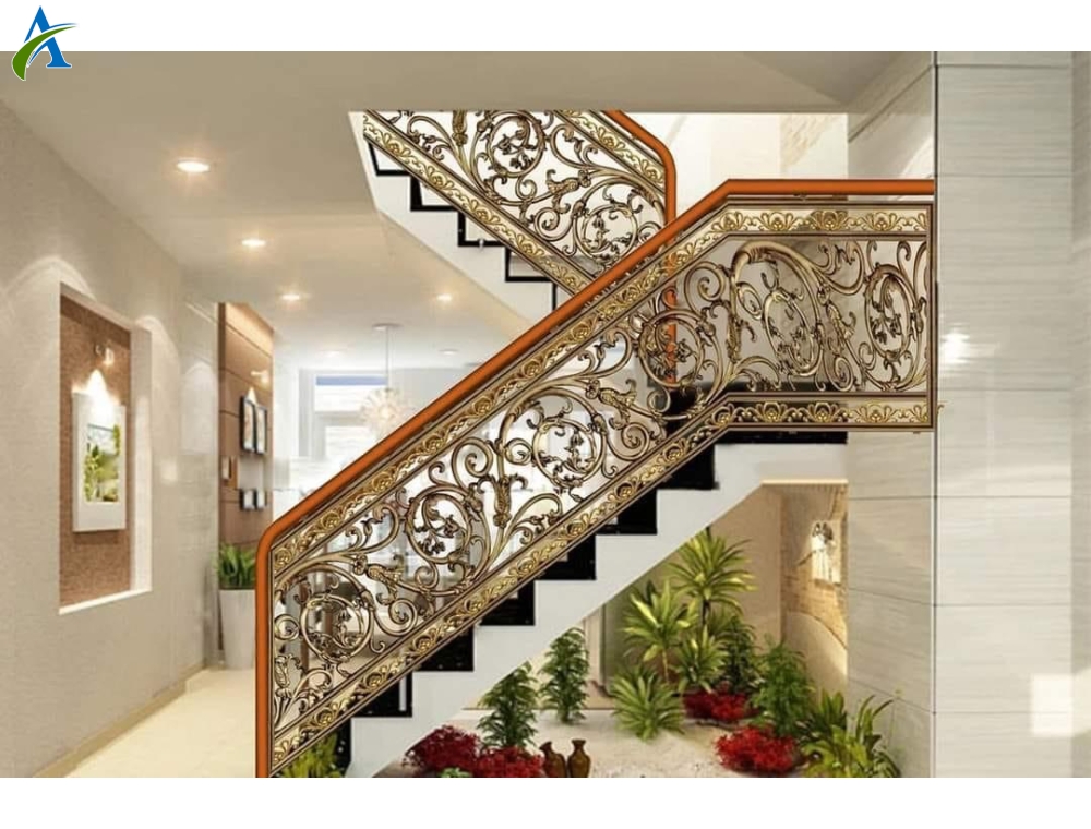 CẦU THANG NHÔM ĐÚC MẪU CT010